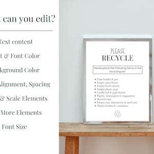 Airbnb Please Recycle Template Reuse Reduce Recycle Sign Eco Friendly ...