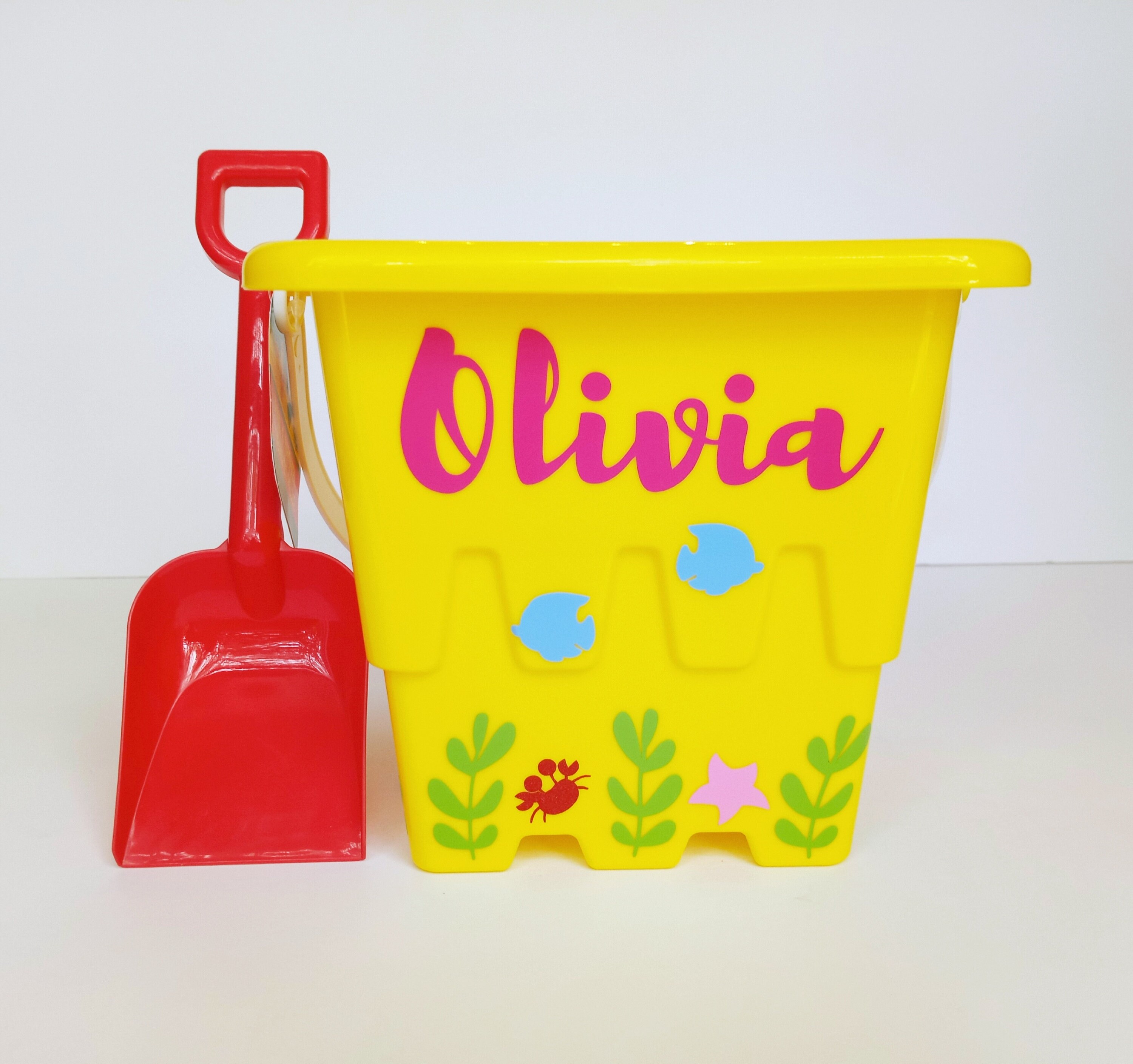 Personalized Beach Pail and Shovel for Kids / Toddler Castle Etsy