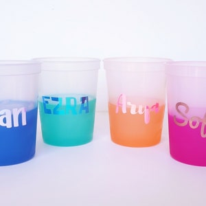 Personalized Color Changing Cup | Custom 16 oz. Cup | Party Favor for Kids | Kids Name Cup | Cup for Birthdays, Bachelorette, Holidays