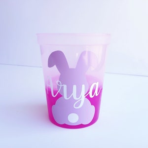 Easter Bunny Color Changing Cup | Easter Party Cup | Kids Easter Cup | Bunny Gift for Toddlers | Easter Party Decor & Ideas | Easter Favor