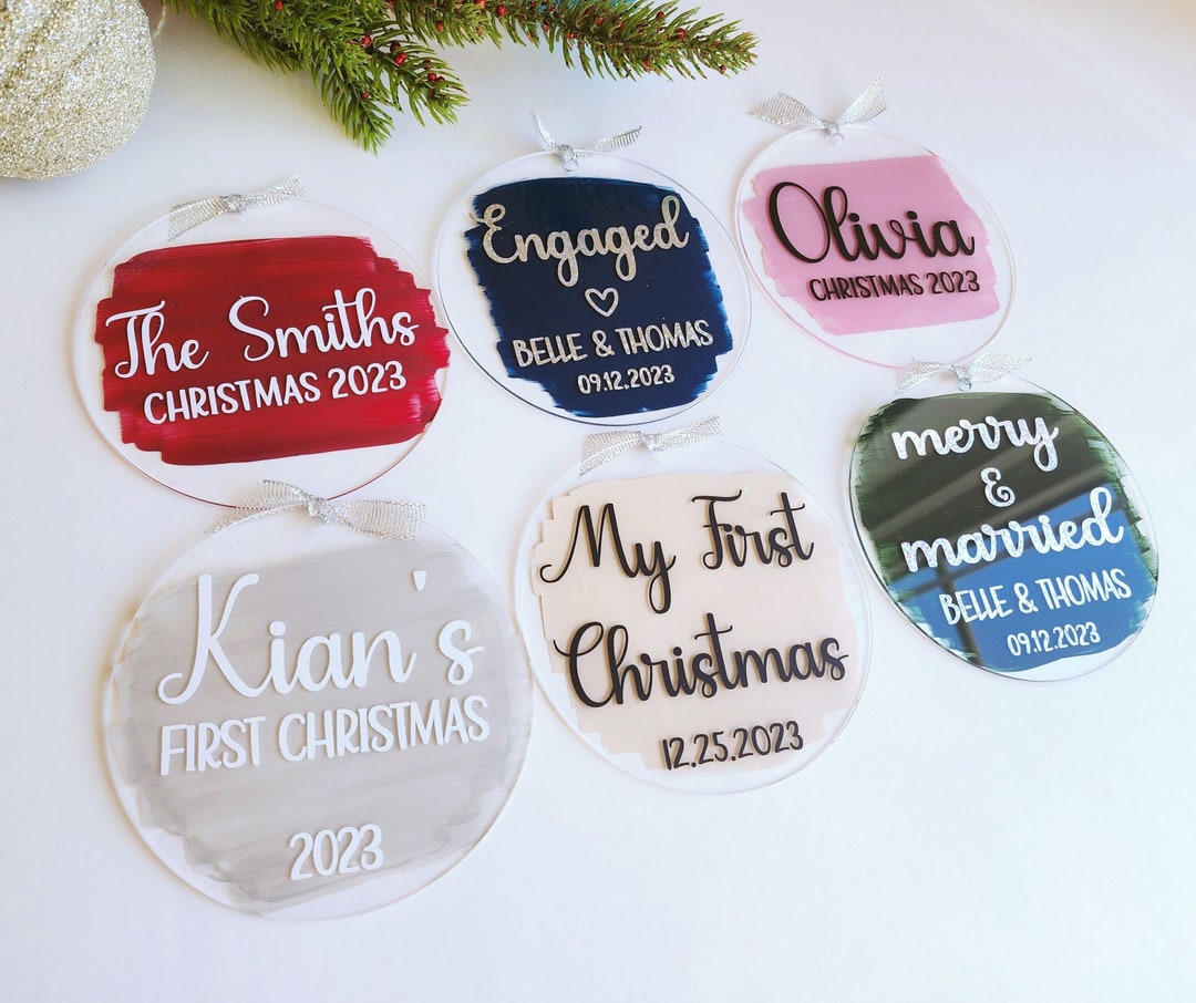 Custom Christmas Ornament 2023 Handmade Personalized Family Etsy