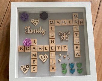 Personalised Scrabble Frames