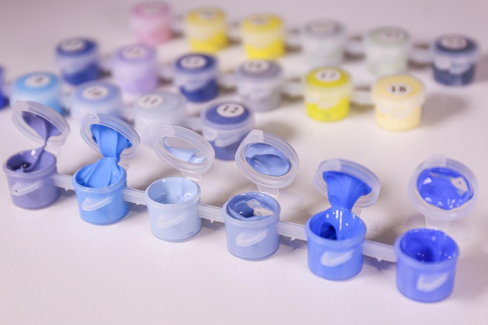 Bunte Totenkopf Malen nach Zahlen Kit Wandkunst