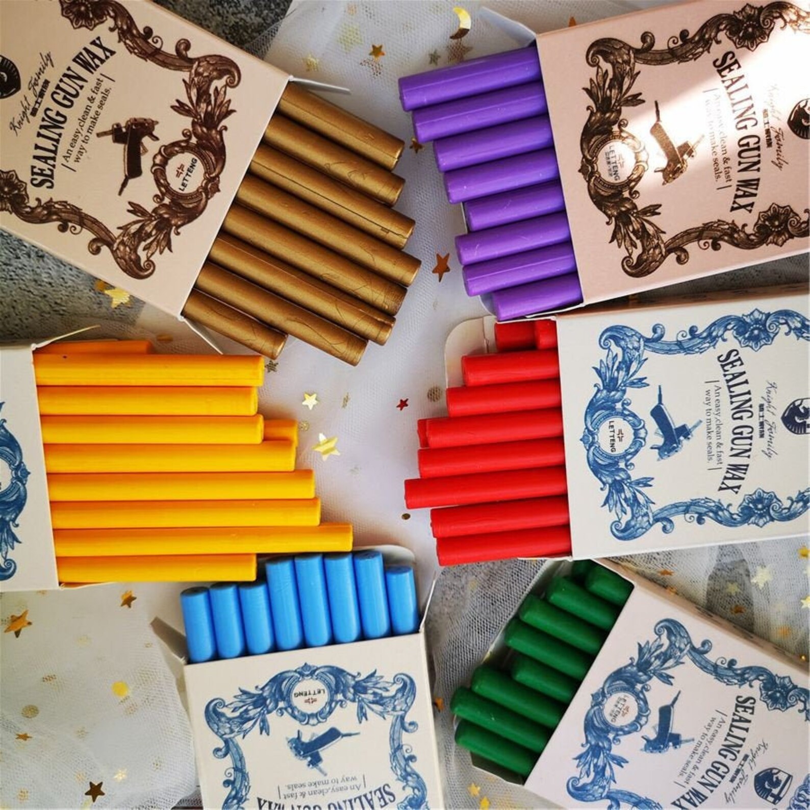 Set of 16 Wax Sticks for Wax Seal Stamp 20 Colors Sealing Etsy