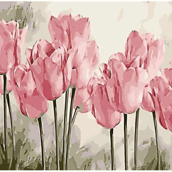 Tulip Paint by Number Etsy