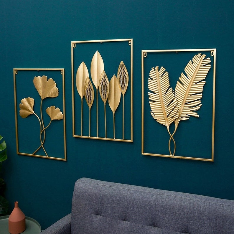 Leaf Metal Wall Art Monstera Wall Art Metal Metal Wall Etsy