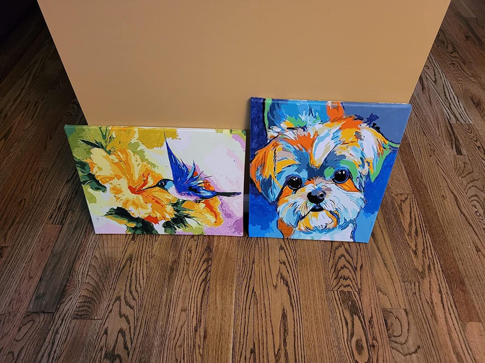 Cute Colourful Dog Paint by Numbers Kit Wall Art Dog Paint by Etsy UK