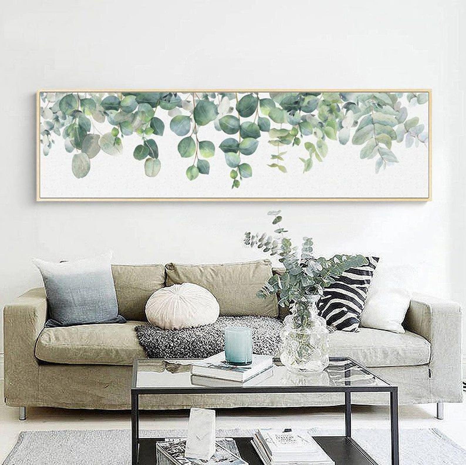 Eucalyptus Wall Art Canvas Print Eucalyptus Poster Etsy