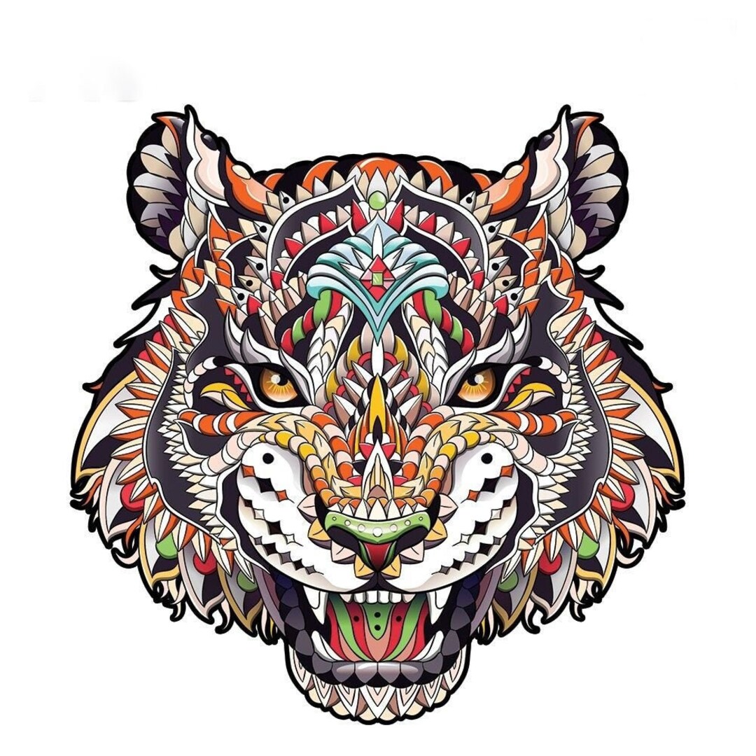 Tiger Jigsaw Puzzle for Adults & Kids Tiger Puzzle Tiger Etsy