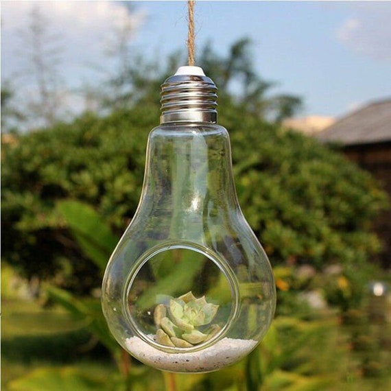 bulbos de jardineras colgantes soporte de planta de - Etsy España