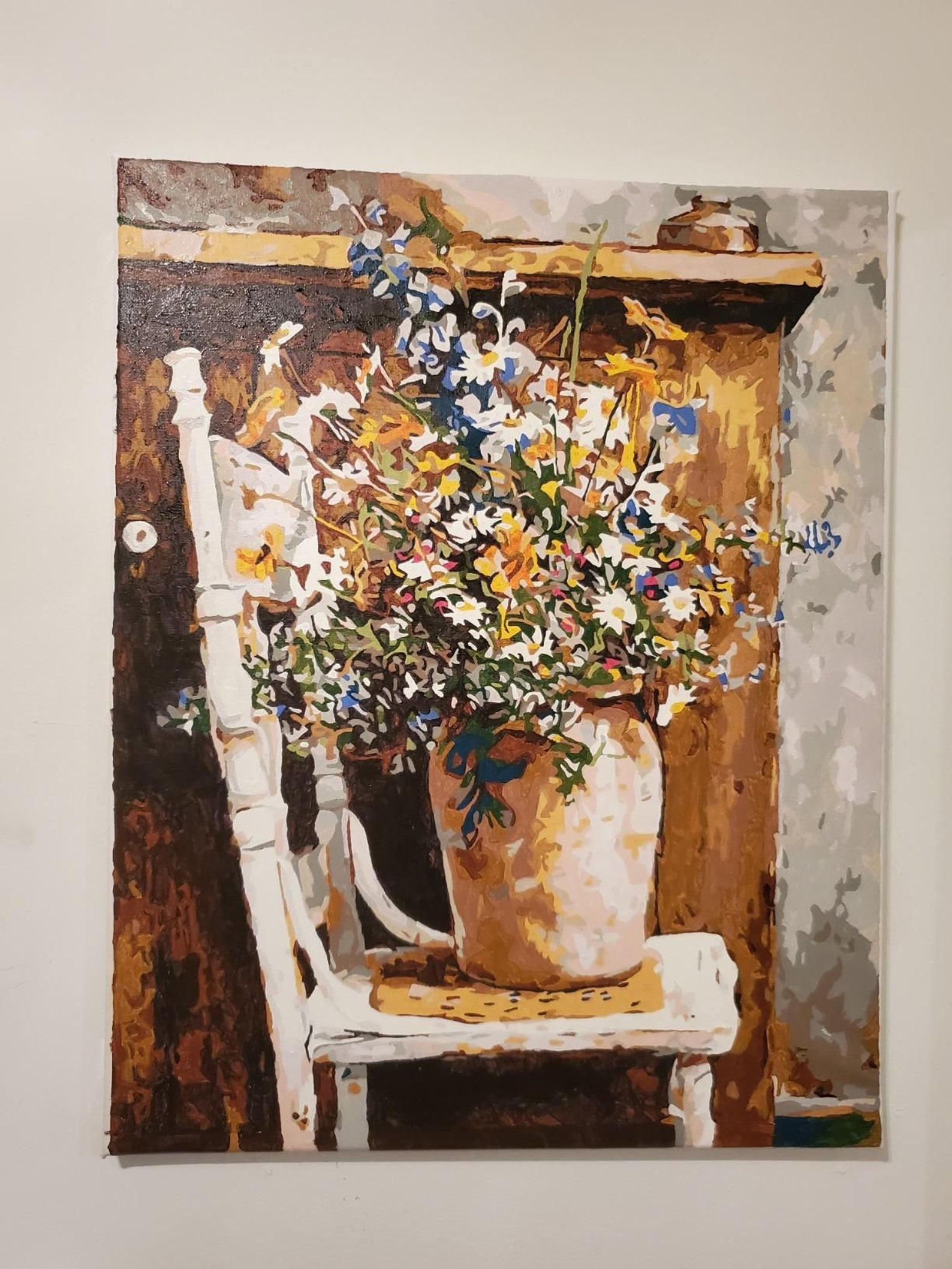 Wildflowers Paint by Numbers Kit Wall Art Flowers Paint by Etsy