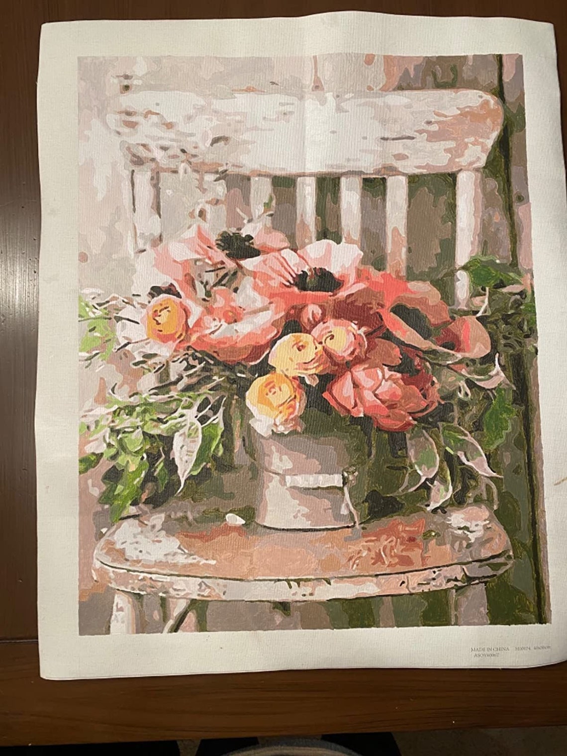 Flower Bouquet Paint By Numbers Kit Wall Art Flowers Paint by Etsy