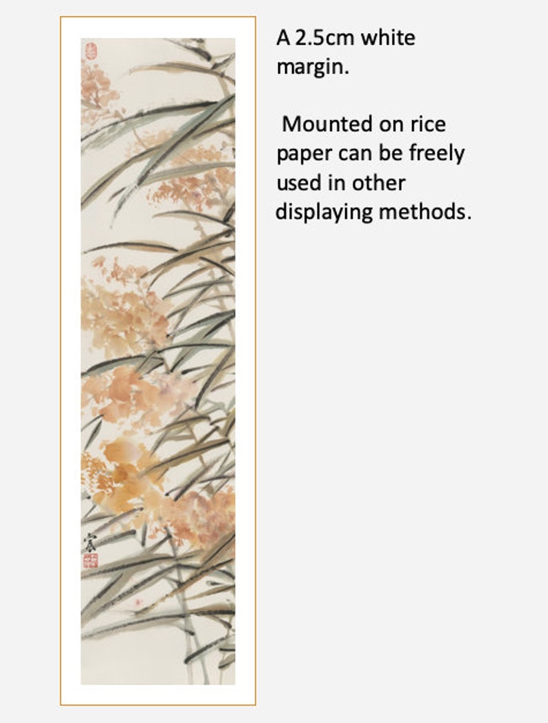 Reeds Plant Scroll Painting: Asian Zen Wall Art - Etsy Singapore
