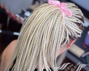 Light Blonde smooth dreadlocks and de braids Natural blonde Dreadlocks extensions Synthetic dreadlocks Blonde hair extensions Blonde hair