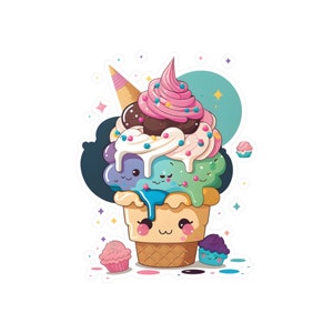 I Like Ice Cream Sticker