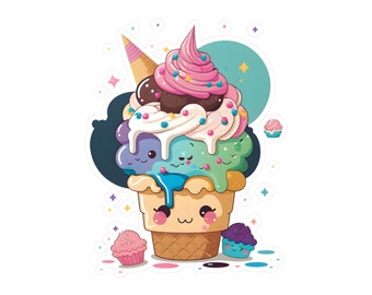 Me gusta la pegatina de helado