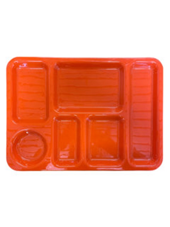 Plateau Repas en Plastique Orange