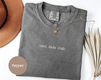 coole vaders club comfortkleur coole vader shirt grappig nieuw vader cadeau voor hem tshirt cool vader cadeau beste vader aanwezig zwangerschapscadeau onthulling