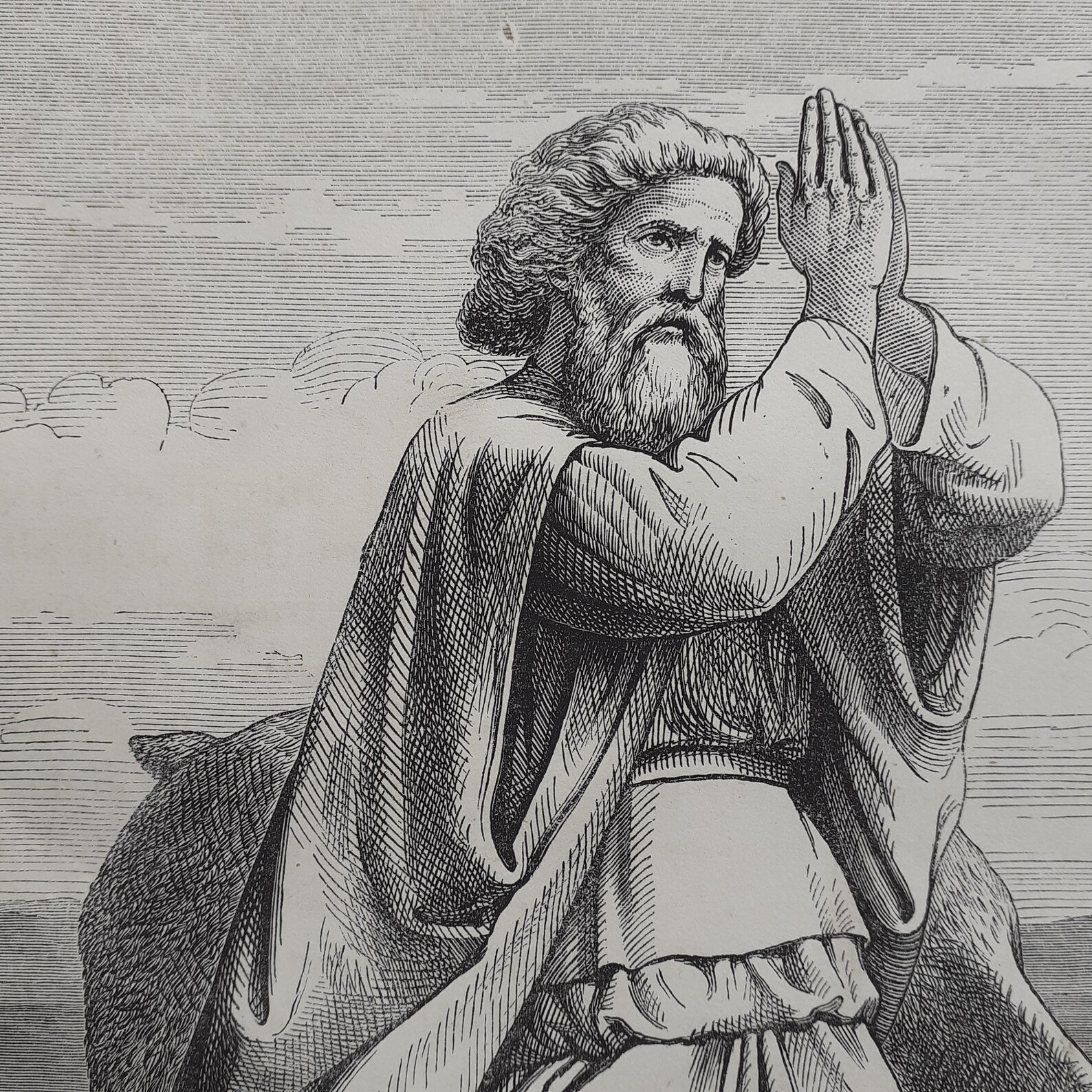 Victorian Bible Etching/engraving as the Heart Panteth After the Water Brooks Etsy