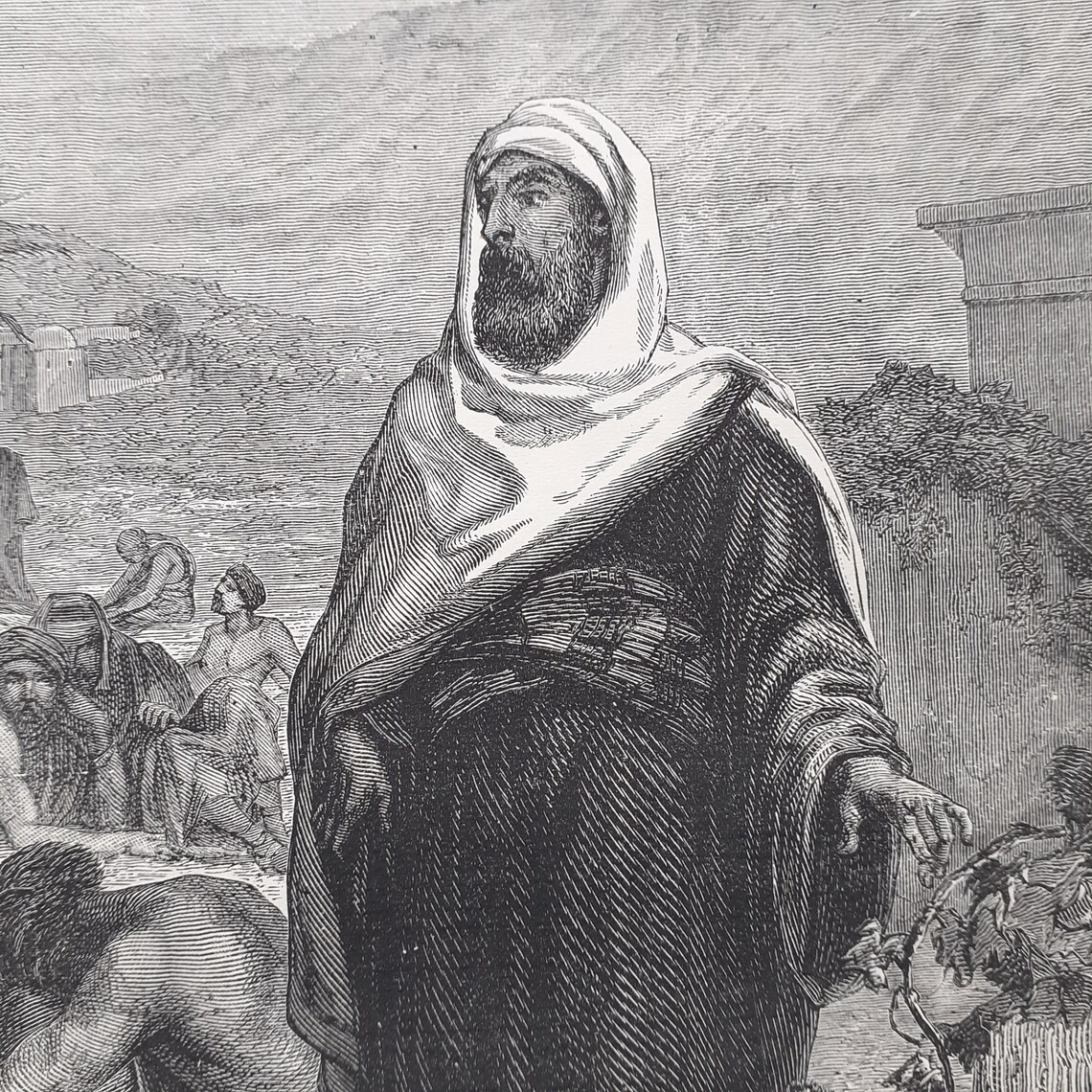 Laziness the Field of the Slothful Victorian Bible Print by J Grey