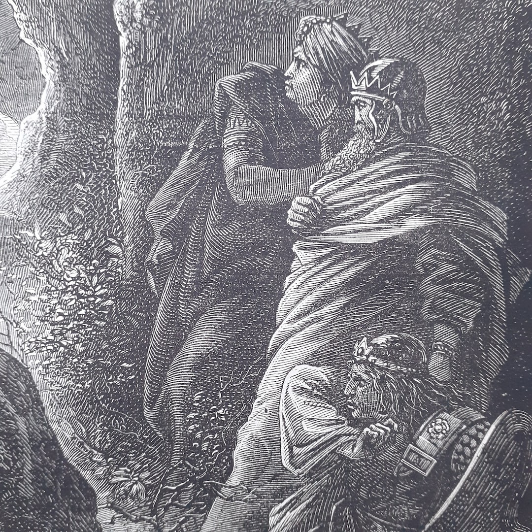 Finding Five Joshua Finding the Five Kings in a Cave – Original Victorian Bible ...