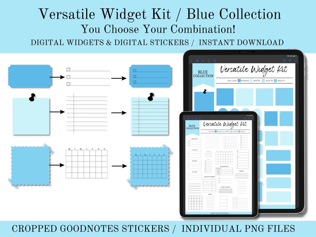 Versatile Widget Kit, Planner Stickers, Stickers, Digital Stickers ...