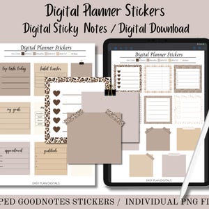 Digital Stickers, Stickers, Digital Download, Cropped GoodNotes Stickers, PNGs, Planner Stickers, Digital Planner Stickers