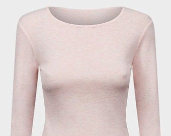 Top Jumper Pullover Longline Pink long sleeve - UK  size 16 Womens