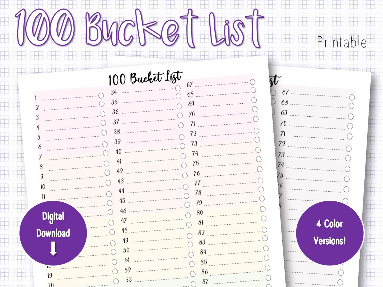 Ultimate 100 Bucket List for Movies Books Travel Etsy