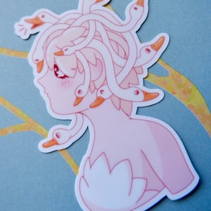 Medusa “Megoosa” Goose Sticker; Cute Waterproof Sticker