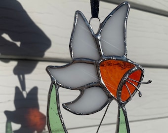 Dancing Stained Glass Trumpet Daffodil