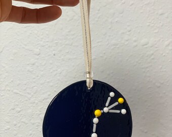 Scorpio Glass Constellation made in Midnight Blue