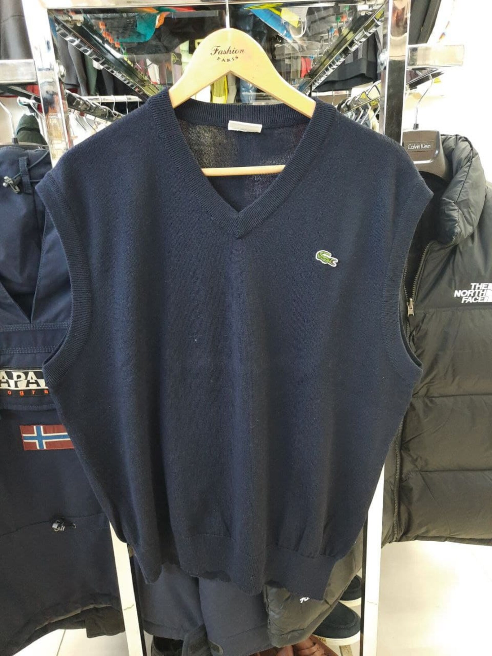 Lacoste Vests top black rare Etsy