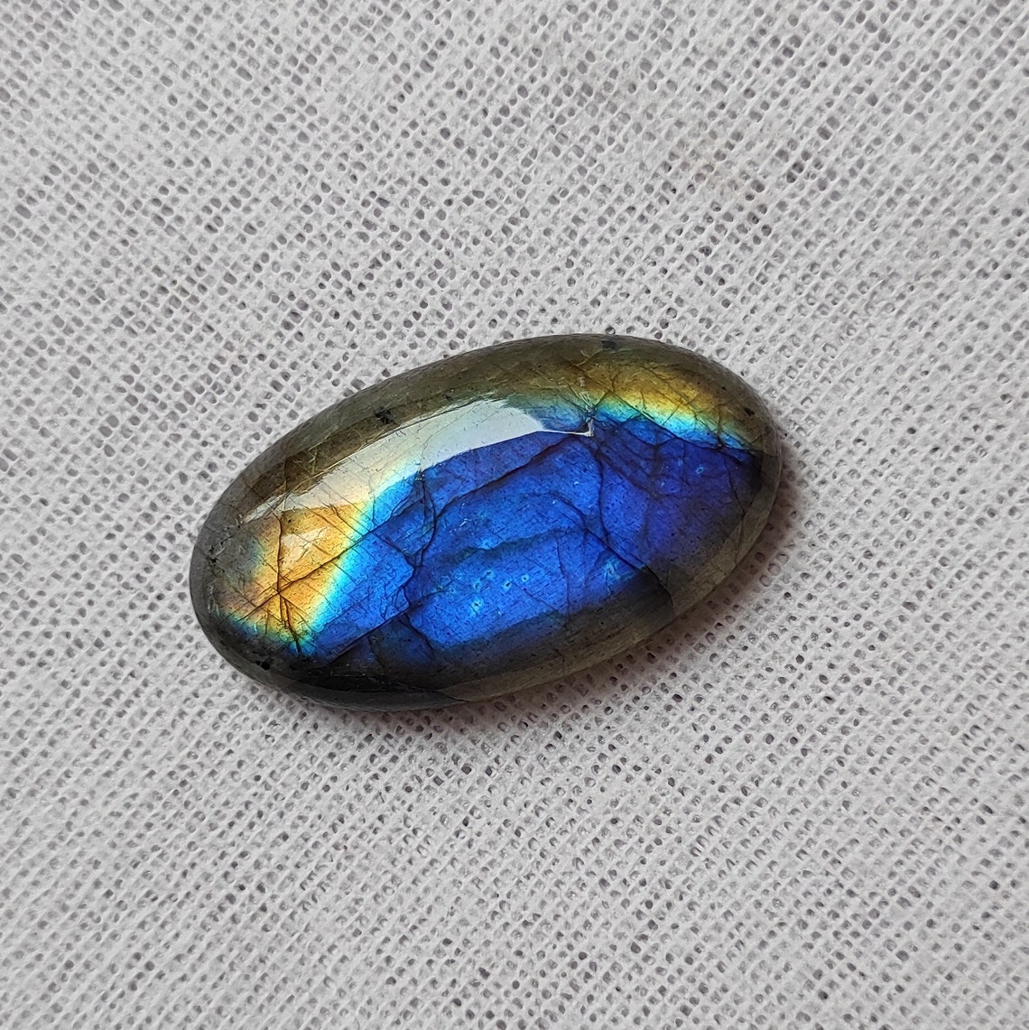 Natürlicher Labradorit Trommelstein - Polierter Kristall Für Schmuck & Sammlung