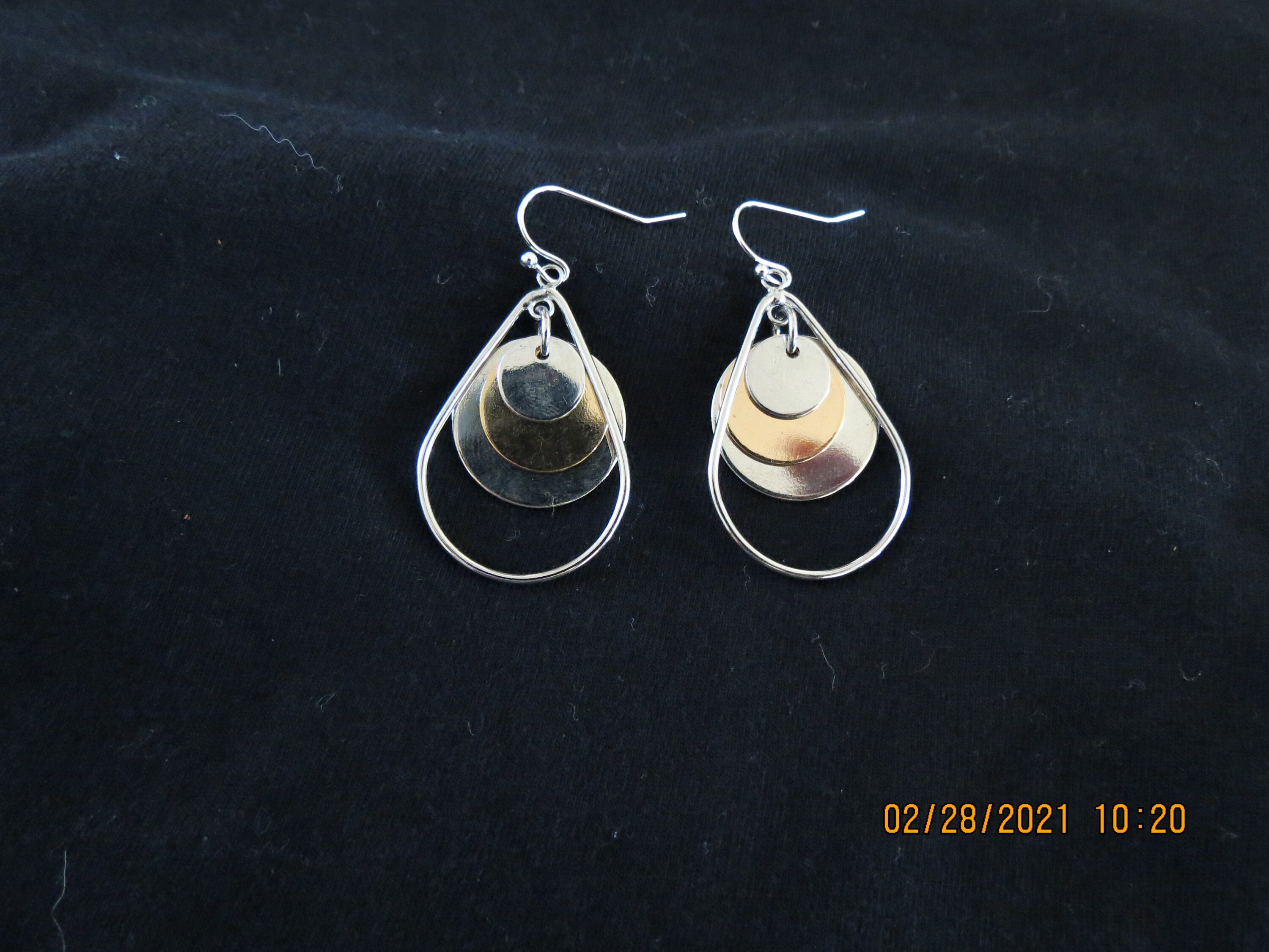 Silver and Gold Earrings. Etsy
