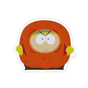 South Park Funny Cartman As A Mad Cheesy Poof Kiss-Cut Sticker Cartman South Park Cheesy Poor Meme Sticker image 8