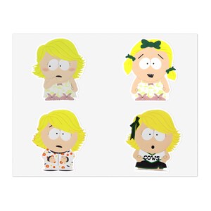 South Park Football Die Cut Stickers Butters Stotch X Russell