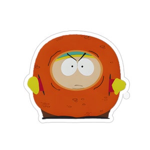 South Park Funny Cartman As A Mad Cheesy Poof Kiss-Cut Sticker Cartman South Park Cheesy Poor Meme Sticker image 10