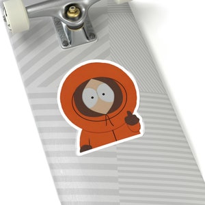 Funny South Park Kenny McCormick Flipping Off Kiss-Cut Sticker South Park Meme Sticker Big Acrylic South Park Kenny Surface Sticker