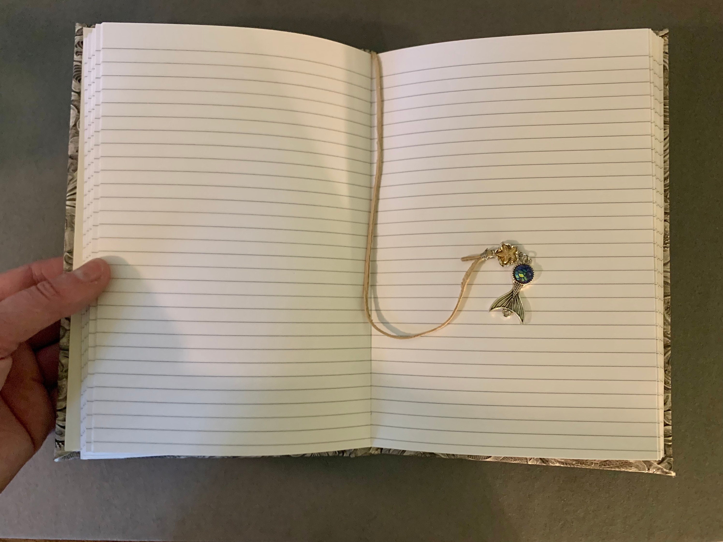 Hard cover faux leather journal with flower textured cover Etsy