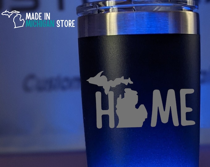 Michigan Inspired Insulated Tumblers - Michigan Home, Great Lakes, & More