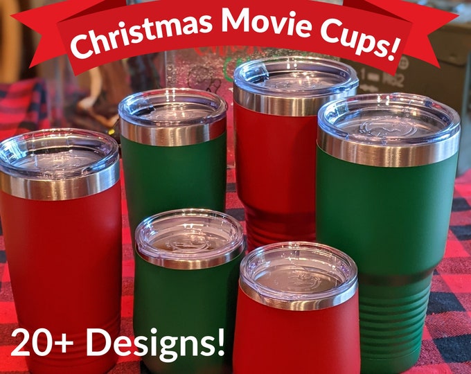 Engraved Christmas Tumbler: Funny Laser Engraved Stainless Steel Cup