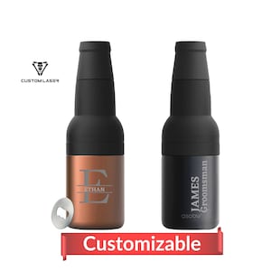 Regalo para amantes de la cerveza: enfriador y soporte de cerveza personalizados, regalo de cumpleaños para hombres, regalo de aniversario, regalo personalizado para padrinos de boda, diseño personalizado
