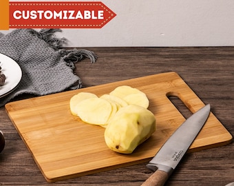 Custom Engraved Bamboo Cutting Board 9x12x1/2"