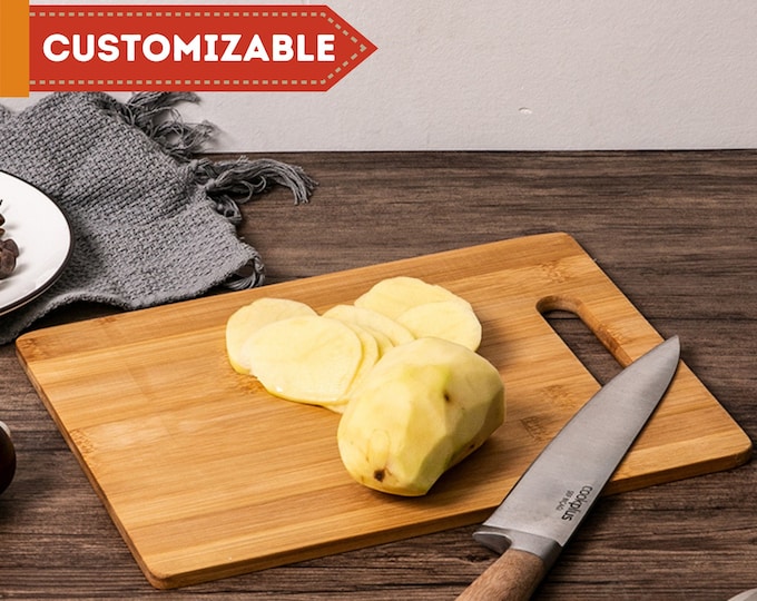 Custom Engraved Bamboo Cutting Board 9x12x1/2"