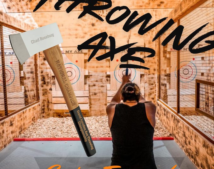 Custom Engraved 16" Tournament Throwing Axe with Sheath