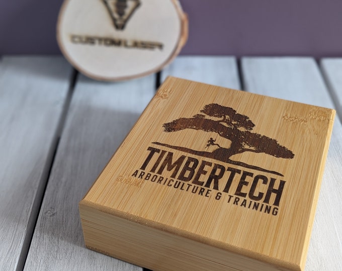 Engraved Whiskey Stones Set: Bamboo Box, Groomsmen Gift