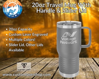 Polar Camel 20oz Travel Mug w/ Slider Lid - Custom Engraved and Personalized