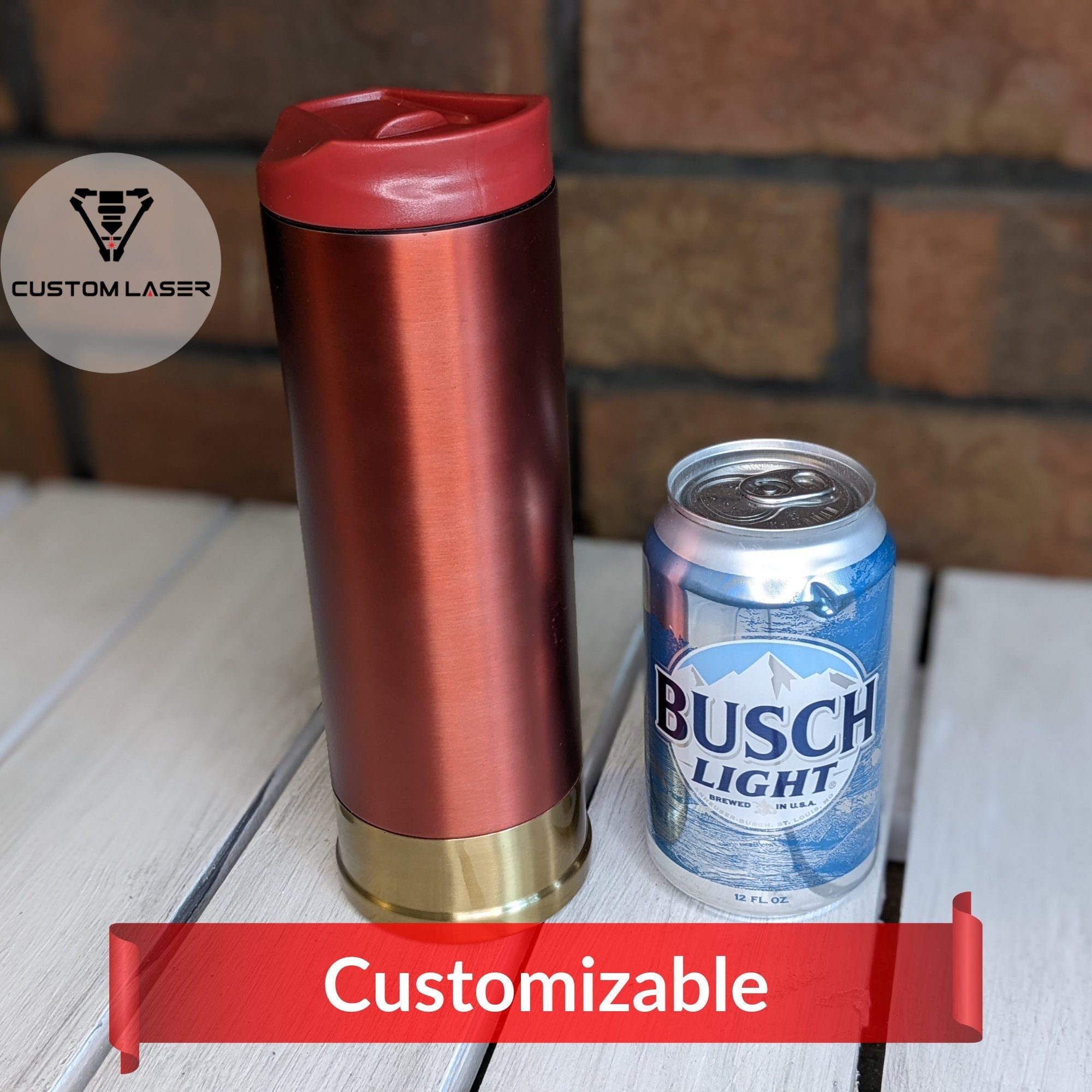 Shotgun Shell Style Stainless Steel 33.8 oz. (1L) Vacuum Bottle Thermos -  BF-THERMOSGUN - IdeaStage Promotional Products