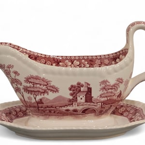 COPELAND England, Spode Pink Tower, Gravy Boat